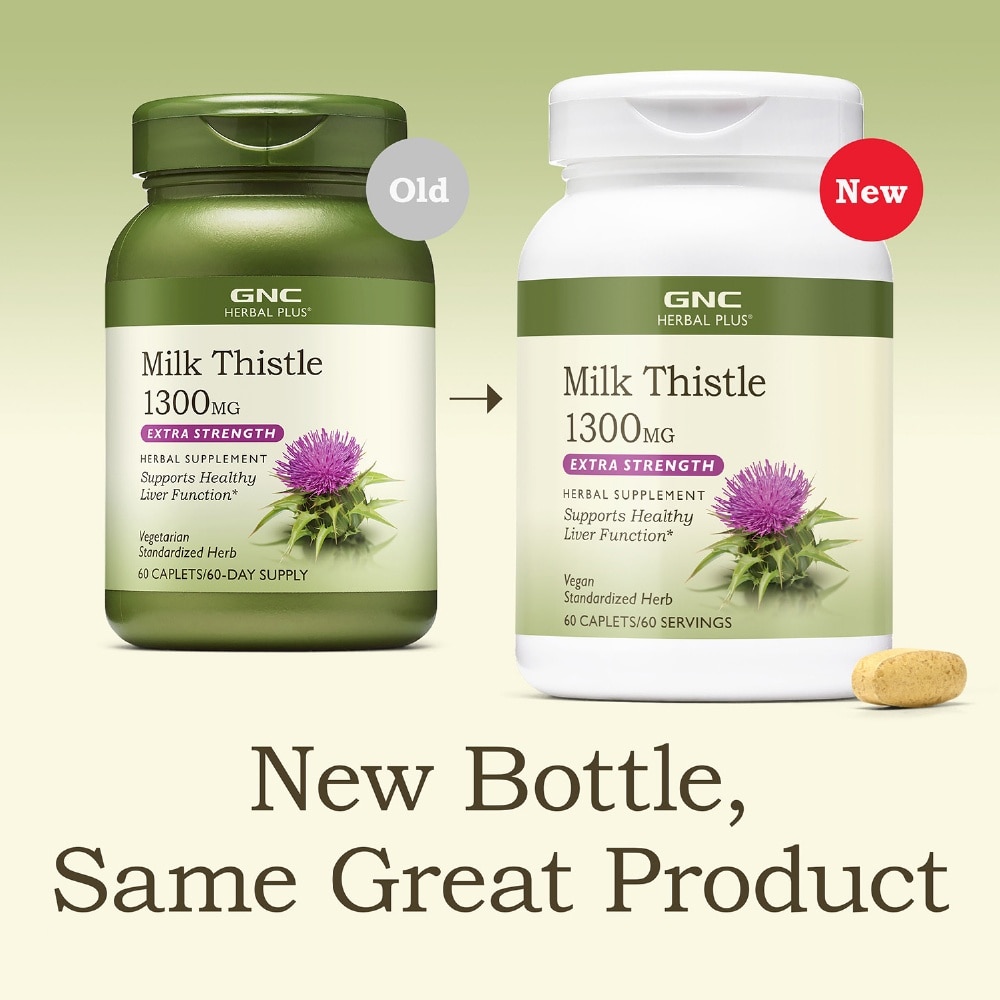 Herbal Plus® Milk Thistle 1300mg Caplet Extra Strength 60s