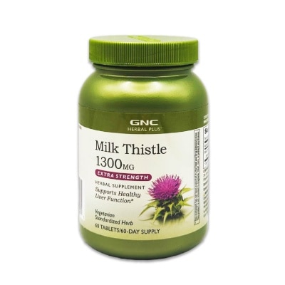 GNC Herbal Plus® Milk Thistle 1300mg Caplet Extra Strength 60s