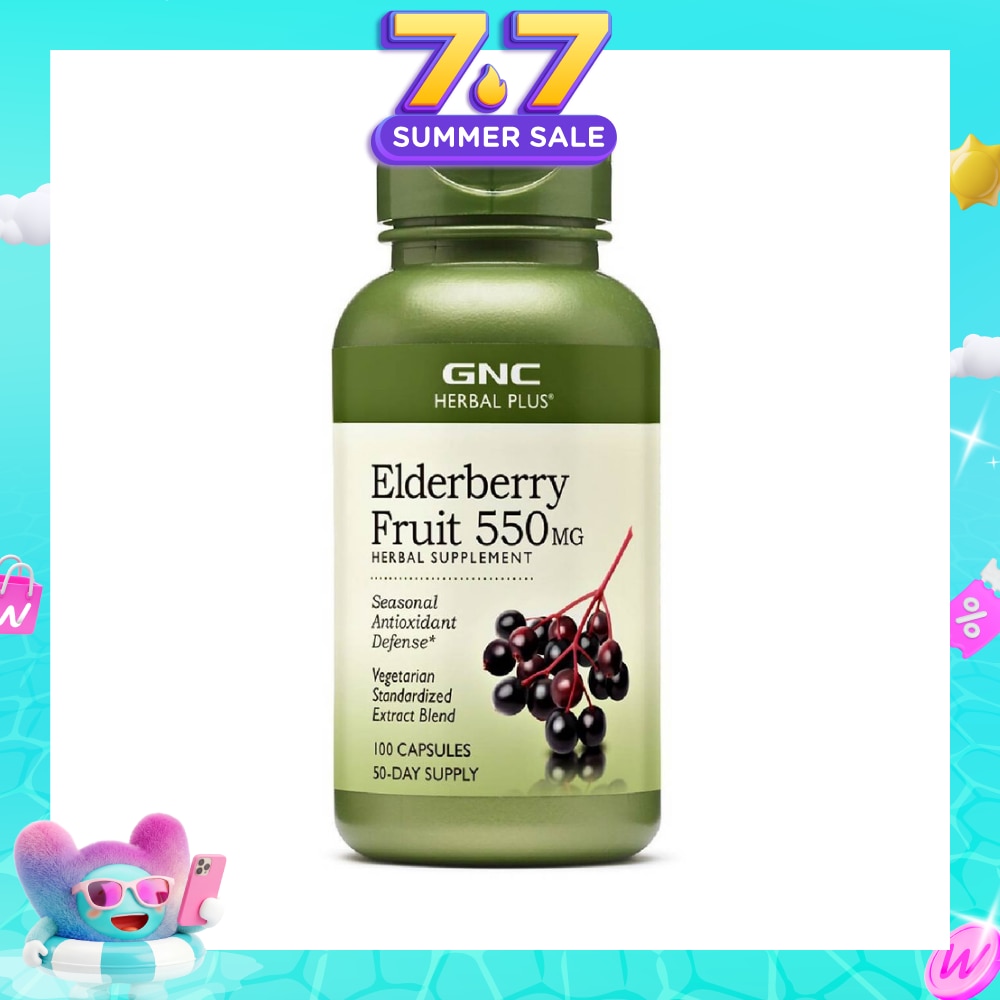Herbal Plus® Elderberry Fruit 550mg Capsule Vegetarian 100s