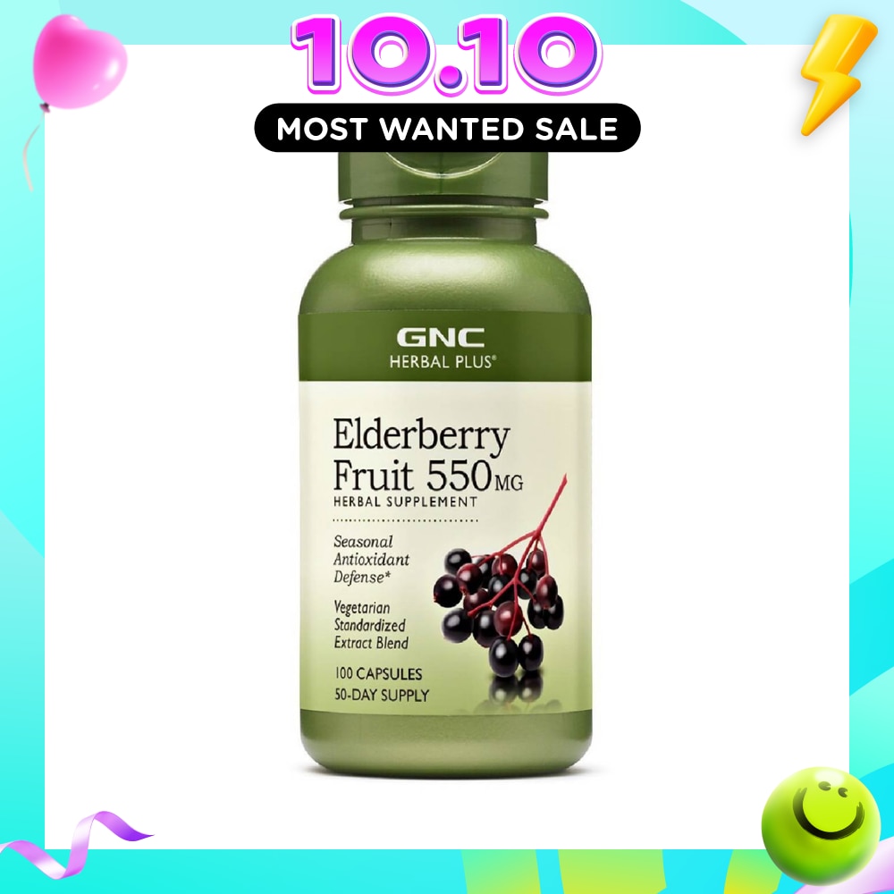 Herbal Plus® Elderberry Fruit 550mg Capsule Vegetarian 100s image