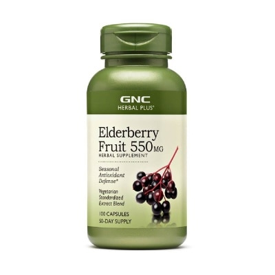 GNC Herbal Plus® Elderberry Fruit 550mg Capsule Vegetarian 100s