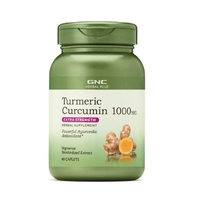 GNC Herbal Plus® Tumeric Curcumin 1000mg Extra Strength Caplet Vegetarian 60s