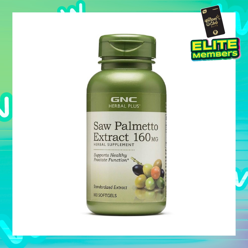 Herbal Plus® Saw Palmetto Extract 160mg Softgel 100s (Expiry: Mar`2026)