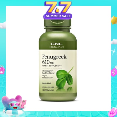 GNC - Herbal Plus® Fenugreek 610mg Capsule 100s