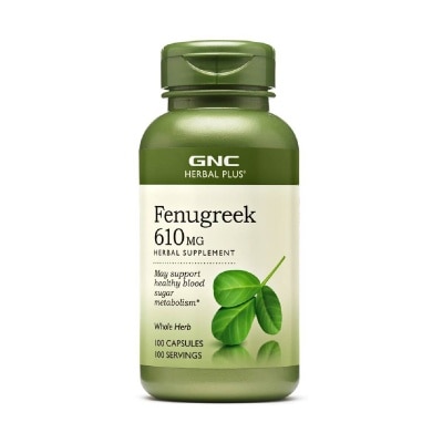 GNC Herbal Plus® Fenugreek 610mg Capsule 100s | Vitamins & Supplements ...