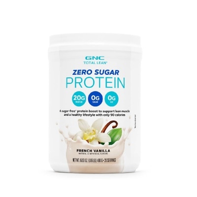 GNC Total Lean® Zero Sugar Protein French Vanilla 480g