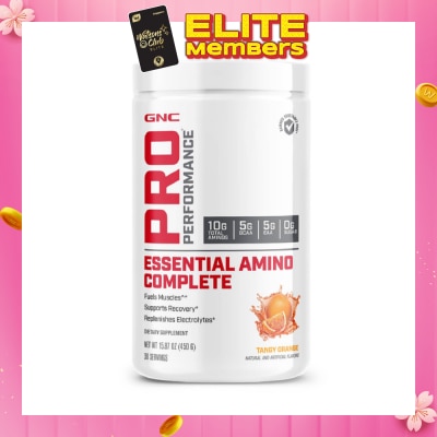 GNC Pro Performance Essential Amino Complete Tangry Orange 450g (Expiry: Jul`2026)