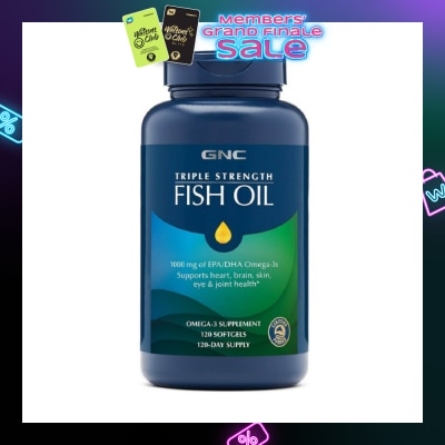 GNC Triple Strength Fish Oil 1000mg Softgel 120s