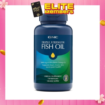 GNC Triple Strength Fish Oil 1000mg Softgel 120s