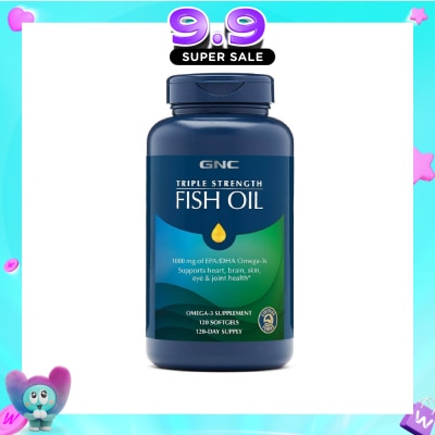 GNC - Triple Strength Fish Oil 1000mg Softgel 120s image