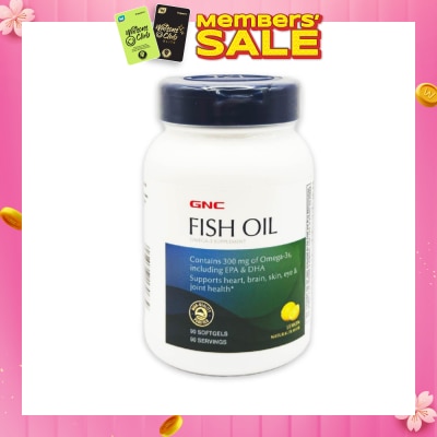 GNC Fish Oil 300mg Softgel Lemon 90s