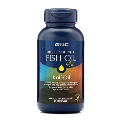 GNC Triple Strength Fish Oil Plus Krill Oil Softgel 60s