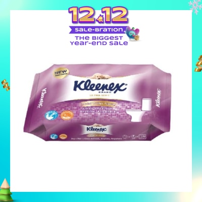 KLEENEX Ultra Soft Wet Toilet Tissues Flushable Wipes 40s