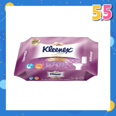 KLEENEX Ultra Soft Wet Toilet Tissues Flushable Wipes 40s