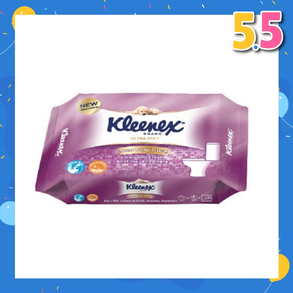 Ultra Soft Wet Toilet Tissues Flushable Wipes 40s