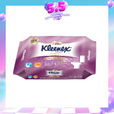 KLEENEX - Ultra Soft Wet Toilet Tissues Flushable Wipes 40s