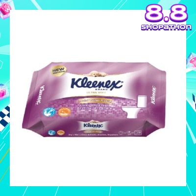 KLEENEX Ultra Soft Wet Toilet Tissues Flushable Wipes 40s
