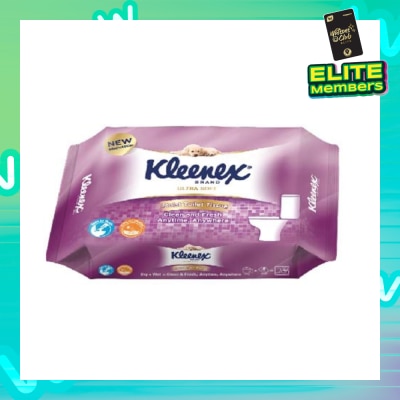 KLEENEX Ultra Soft Wet Toilet Tissues Flushable Wipes 40s