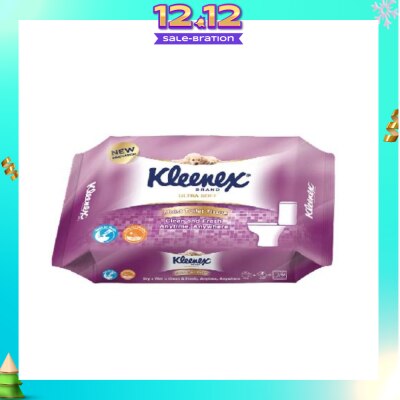 KLEENEX Ultra Soft Wet Toilet Tissues Flushable Wipes 40s
