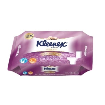 KLEENEX Ultra Soft Wet Toilet Tissues Flushable Wipes 40s