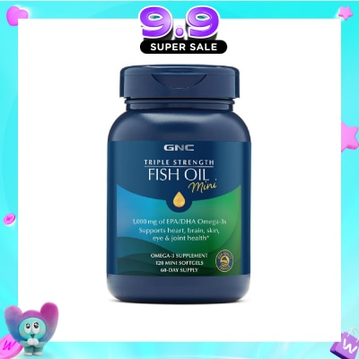GNC - Triple Strength Fish Oil Mini Softgel 120s image