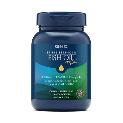 GNC Triple Strength Fish Oil Mini Softgel 120s