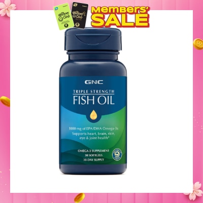 GNC Triple Strength Fish Oil 1000mg Softgel 30s