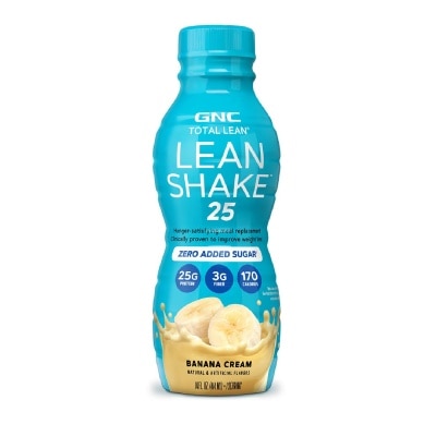 GNC Total Lean® Shake 25 Ready to Drink Zero Added Sugar Banana Cream 414ml