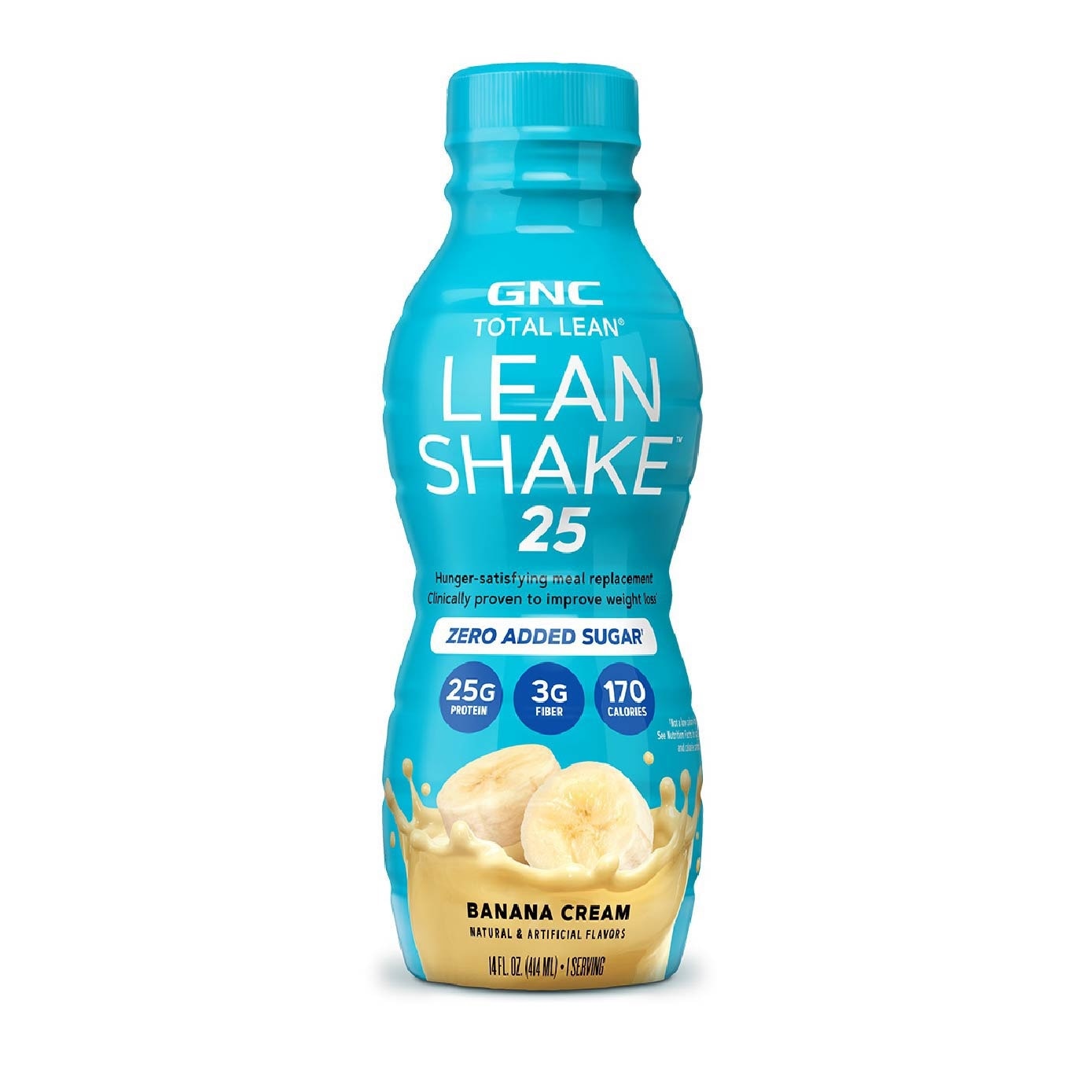 Total Lean Shake 25 Ready to Drink Zero Added Sugar Banana Cream 414ml (Expiry: Feb`2026)