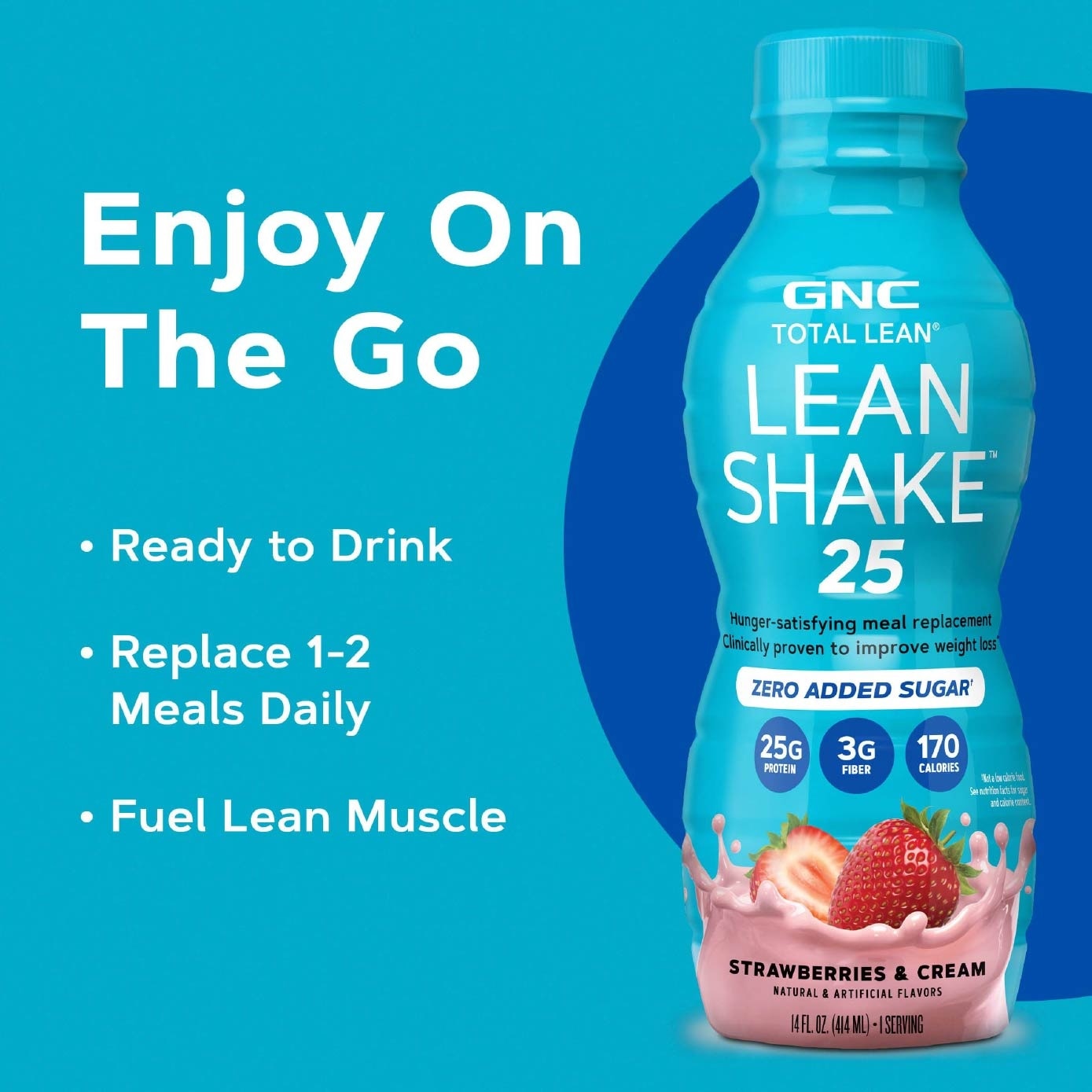 Total Lean® Shake 25 Ready to Drink Zero Added Sugar Strawberries & Cream 414ml