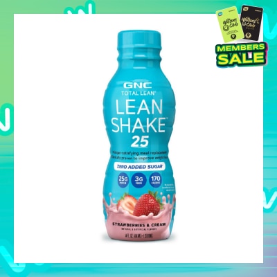 GNC Total Lean® Shake 25 Ready to Drink Zero Added Sugar Strawberries & Cream 414ml