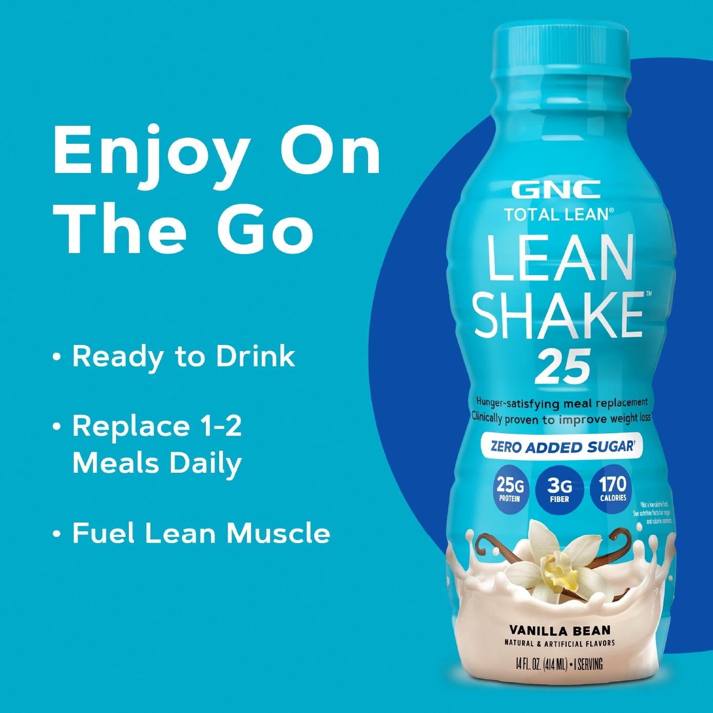 Total Lean® Shake 25 Ready to Drink Zero Added Sugar Vanilla Bean 414ml