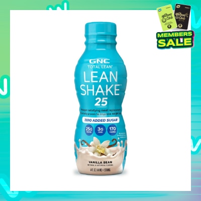GNC Total Lean® Shake 25 Ready to Drink Zero Added Sugar Vanilla Bean 414ml