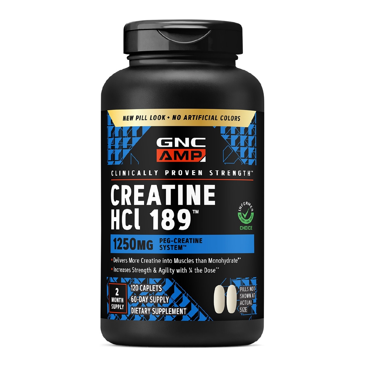 AMP Creatine HCl 189 1250mg Caplet 120s