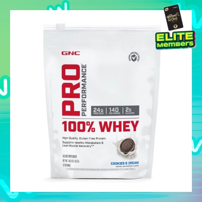 GNC Pro Performance® 100% Whey Cookies and Cream 411.6g (Expiry: Jun`2026)