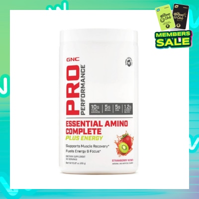 GNC Pro Performance® Essential Amino Complete Plus Energy Strawberry Kiwi 450g