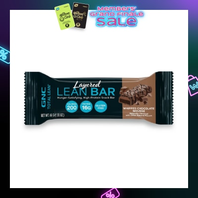 GNC Total Lean Bar Protein Snack Bar Whipped Chocolate Mousse 44g (Expiry: Jul`2026)