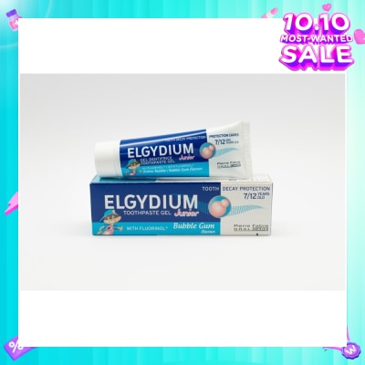 ELGYDIUM Junior Bubble Gum Toothpaste 50ml (Expiry: Jul`2026)
