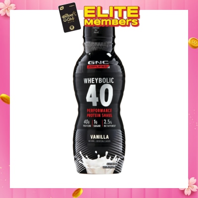 GNC AMP Wheybolic 40 Protein Shake Vanilla 414ml