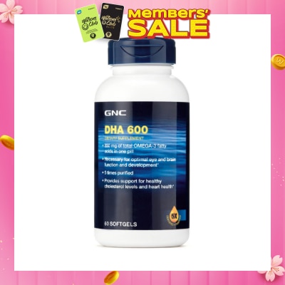 GNC DHA 600 850mg Softgel 60s