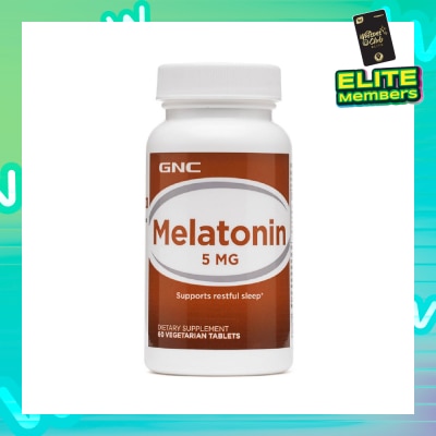 GNC Melatonin 5mg Vegetarian Tablet 60s (Expiry: Feb`2026)