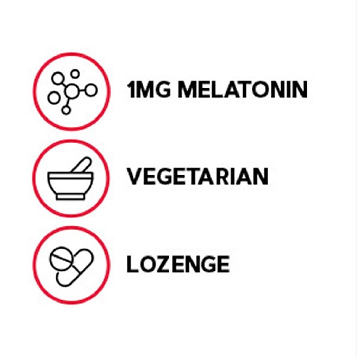 Melatonin Lozenges 1mg Vegetarian Cherry 120s