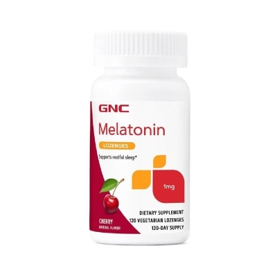 GNC Melatonin Lozenges 1mg Vegetarian Cherry 60s