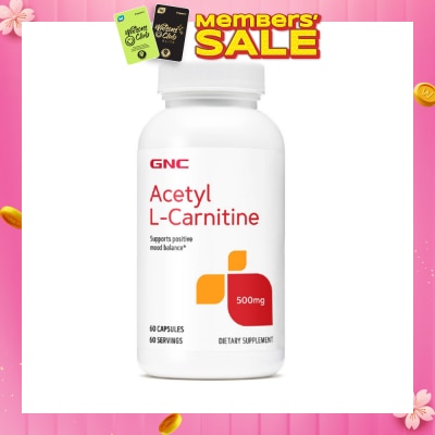 GNC Acetyl L-Carnitine 500mg Capsule 60s
