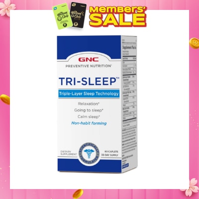 GNC Preventive Nutrition® Tri-Sleep Caplet 60s (Expiry: May`2026)