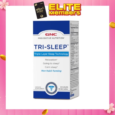 GNC Preventive Nutrition® Tri-Sleep Caplet 60s (Expiry: May`2026)