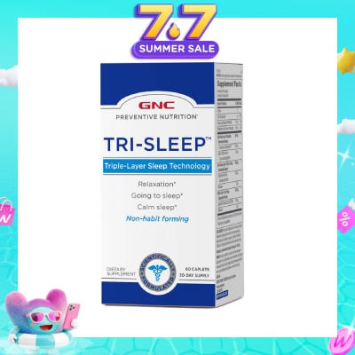 GNC - Preventive Nutrition® Tri-Sleep Caplet 60s&nbsp;(Expiry: May`2027)