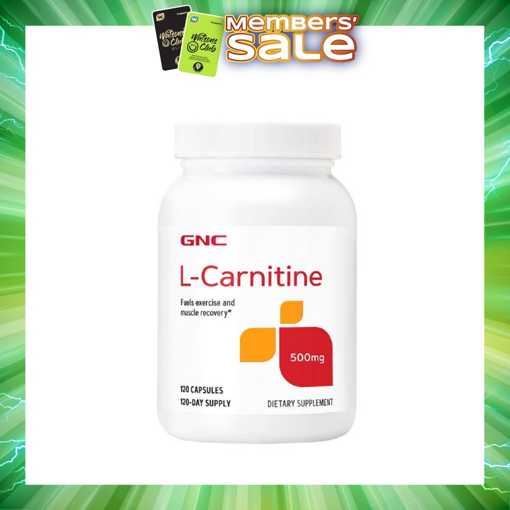L-Carnitine 500Mg Capsule 120s (Expiry: Sep`2026)
