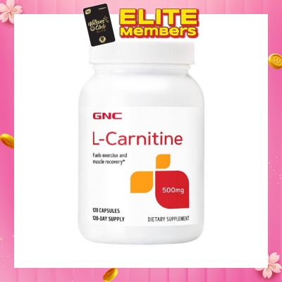 GNC L-Carnitine 500Mg Capsule 120s (Expiry: Sep`2026)