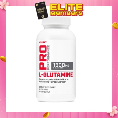 GNC Pro Performance® L-Glutamine 1500mg Capsule 90s